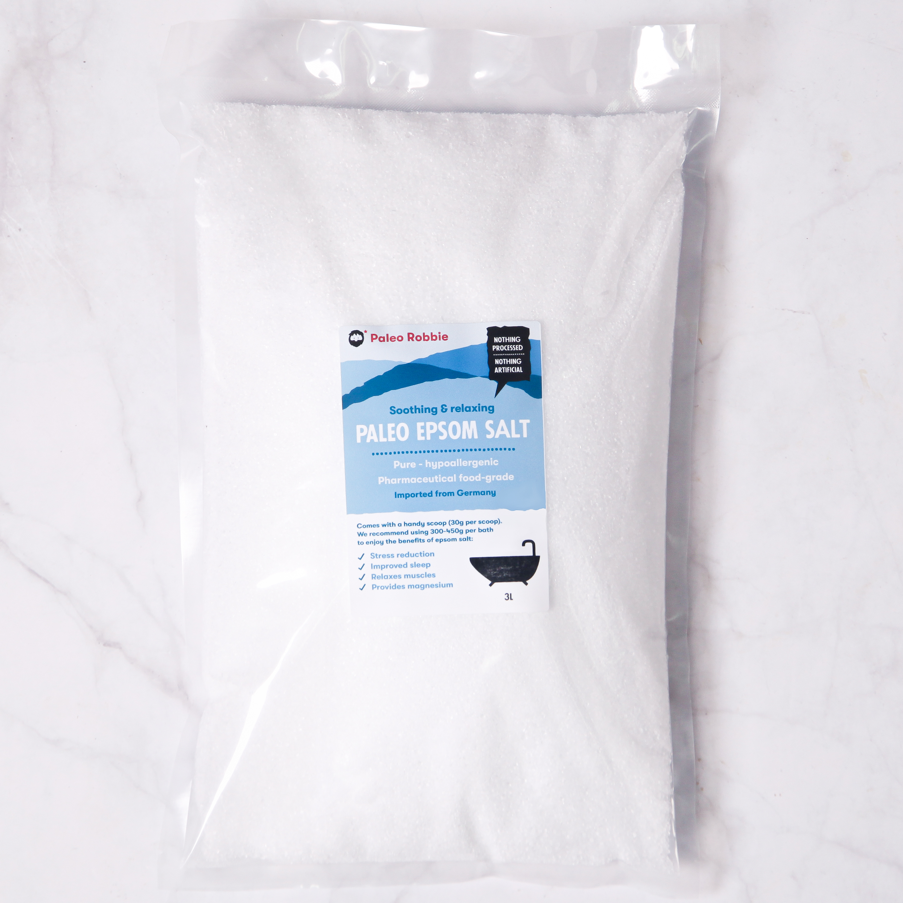 PaleoRobbie Pure Epsom Salt Refill Bag